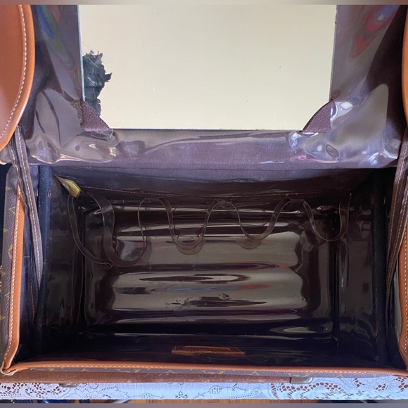 Rare Vintage LOUIS VUITTON Train Case Keepall Carry On Luxury Designer Luggage - Picture 5 of 13